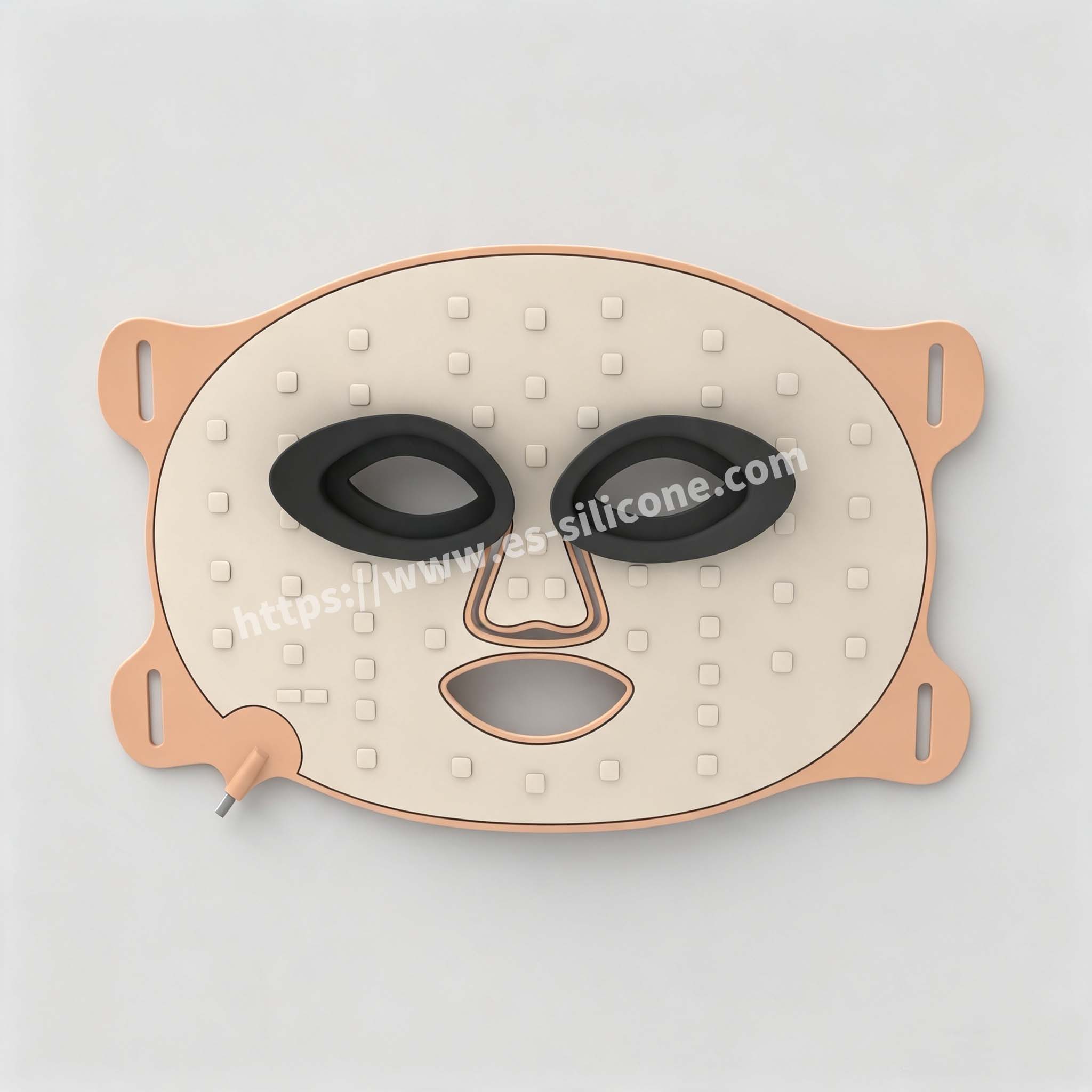 Máscara de beleza de fótons revestida de silicone líquido