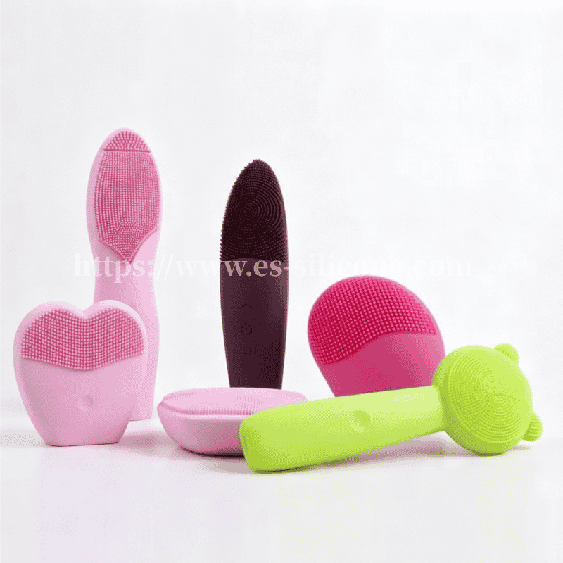 Manga de silicone para limpeza facial