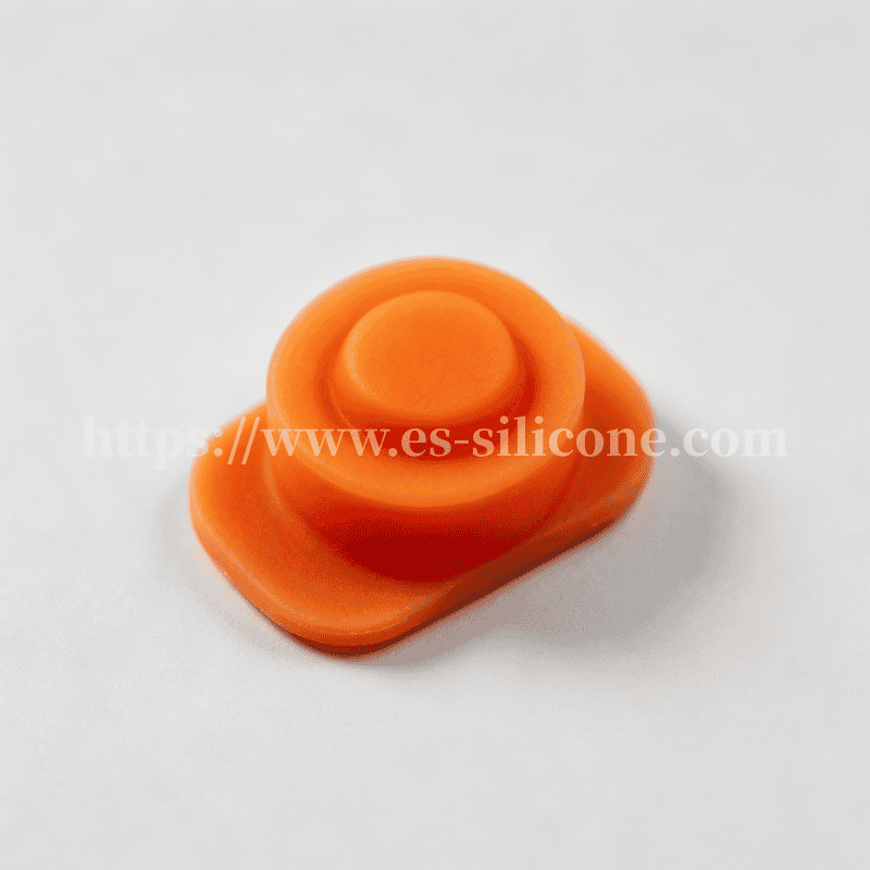 Botão único de borracha de silicone para equipamentos industriais e externos