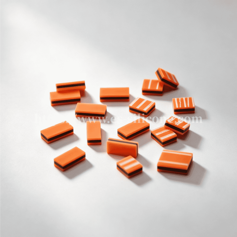 Tipo YS – tira zebra de silicone condutora laranja