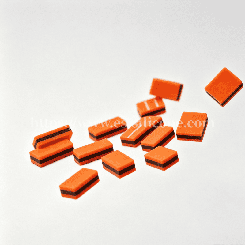 Tipo YS – tira zebra de silicone condutora laranja