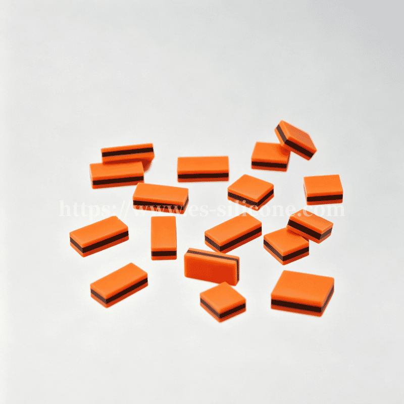 Tipo YS – tira zebra de silicone condutora laranja