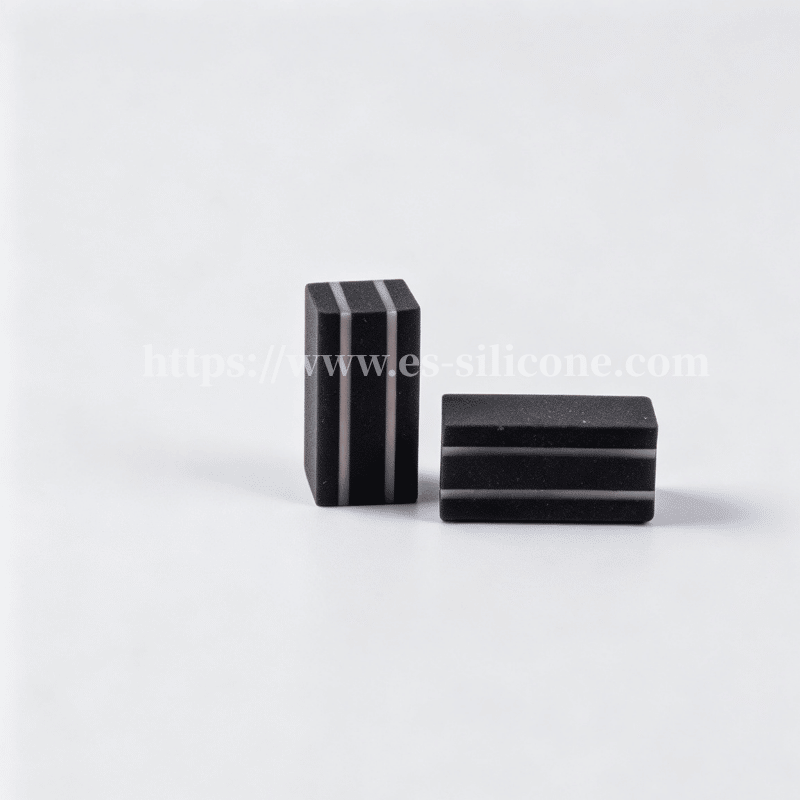 Tira zebra de silicone condutora estruturada de três camadas