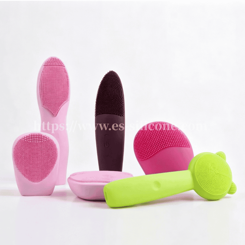 Manga de silicone para limpeza facial