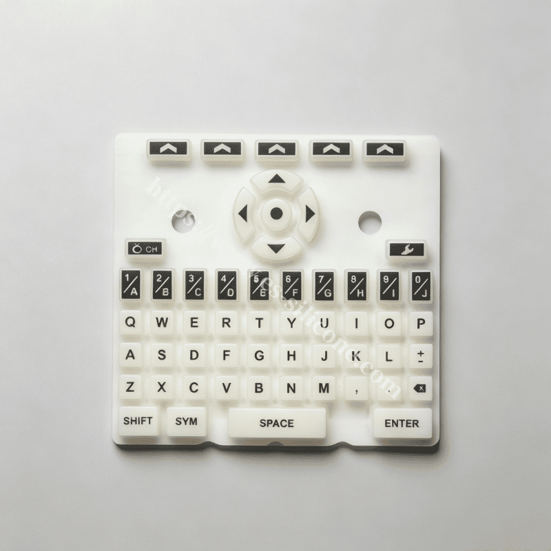 Teclado de silicone luminoso personalizado para terminais de pagamento e dispositivos POS