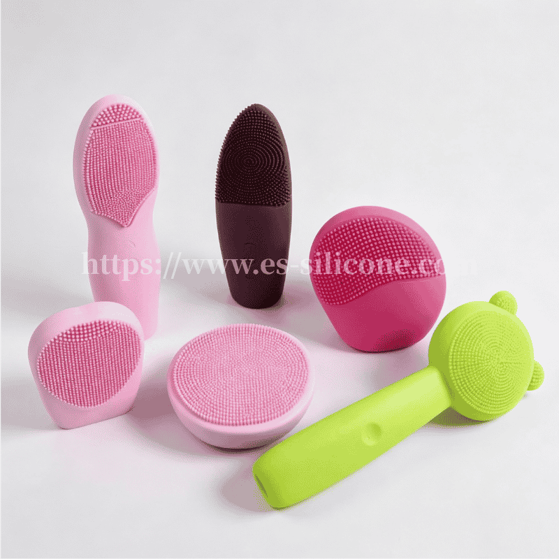 Manga de silicone para limpeza facial