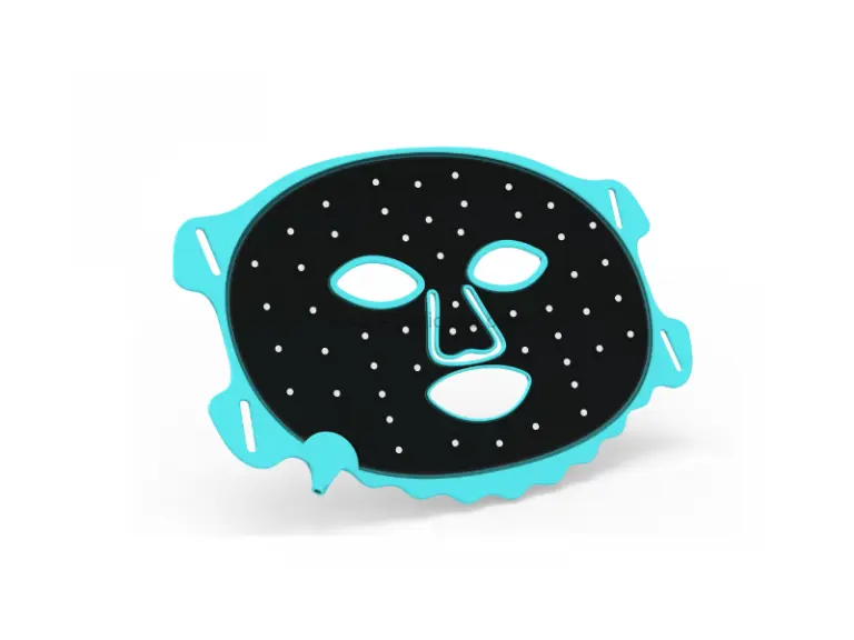 Máscara de beleza LED de silicone com moldagem dupla