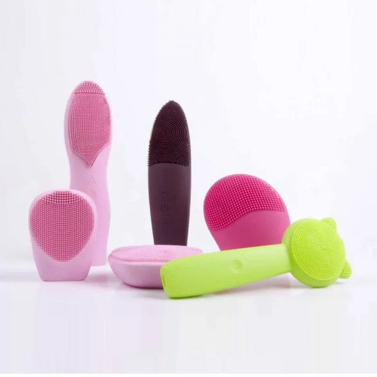 Manga de silicone para limpeza facial