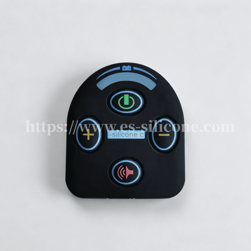Chave gravada a laser com legendas impressas em tela multicolorida para dispositivos multifuncionais