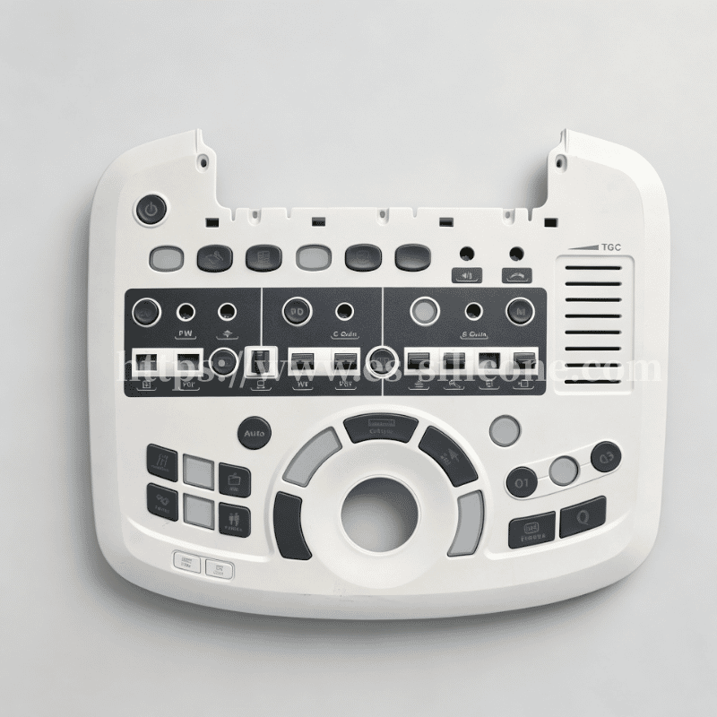 Teclado de silicone de grau médico para ultrassom B e equipamentos médicos de diagnóstico
