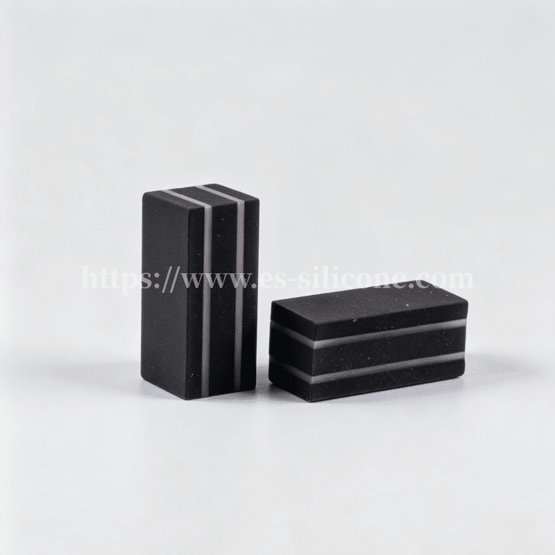 Tira zebra de silicone condutora estruturada de três camadas