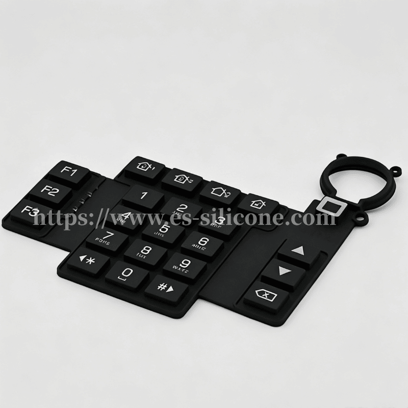 Teclado tátil de silicone para aplicações industriais e médicas
