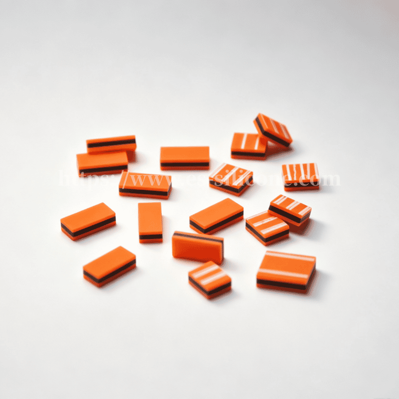 Tipo YS – tira zebra de silicone condutora laranja